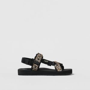 Zara KIDS/ ANIMAL PRINT LEOPARD SANDALS  blogger favorite